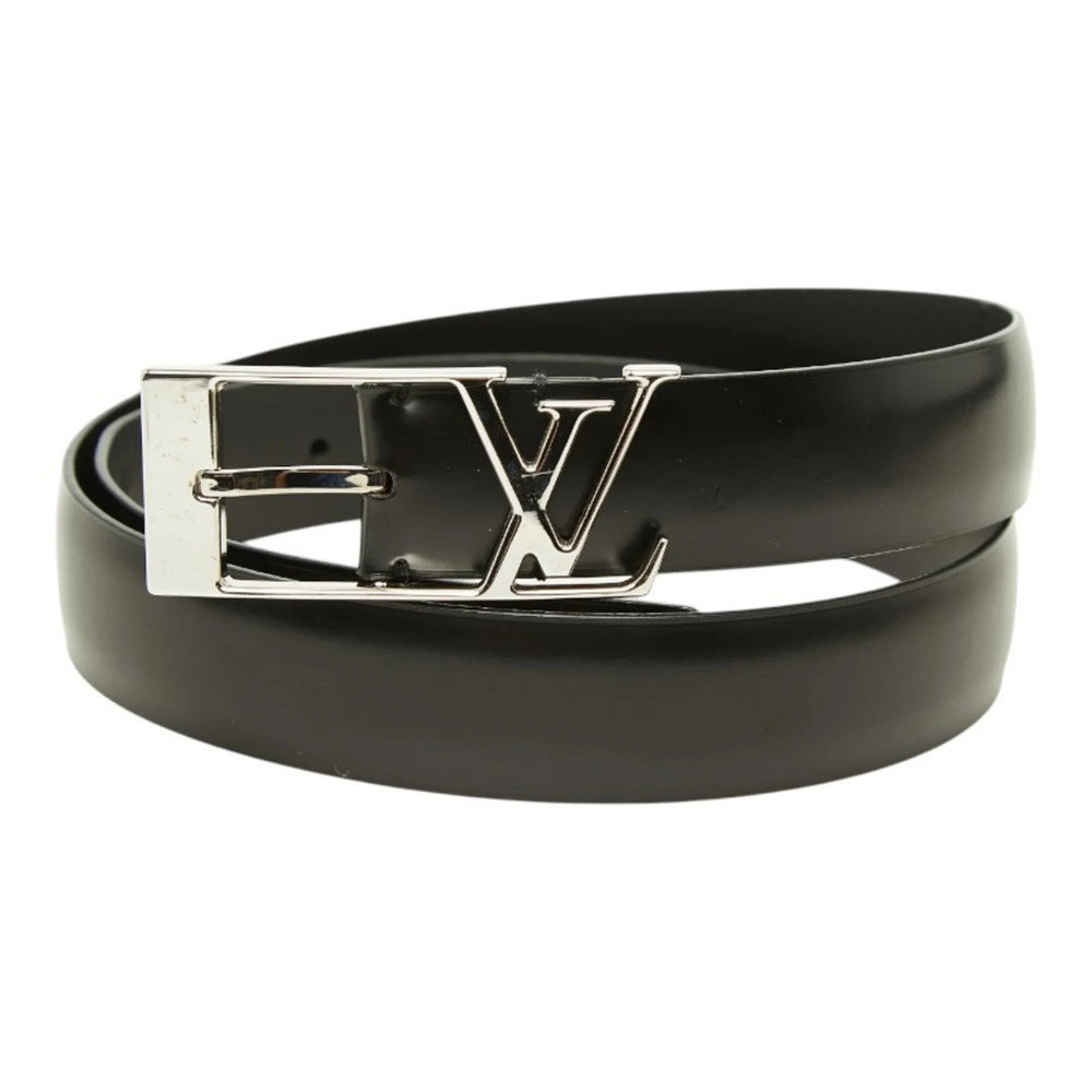 Louis Vuitton Anagram Belt, Size: 85 34, M9840, Black Leather, Women's, LOUIS...